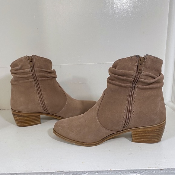 Anthropologie Barcelona Suede Slouchy Short Cowboy Ankle Boot Booties Slouch 36 - Picture 4 of 11